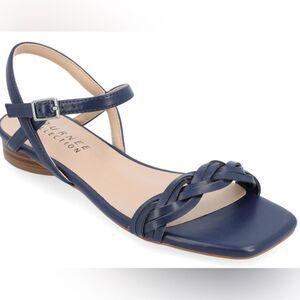 JOURNEE COLLECTION Verity sandal 7.5 navy